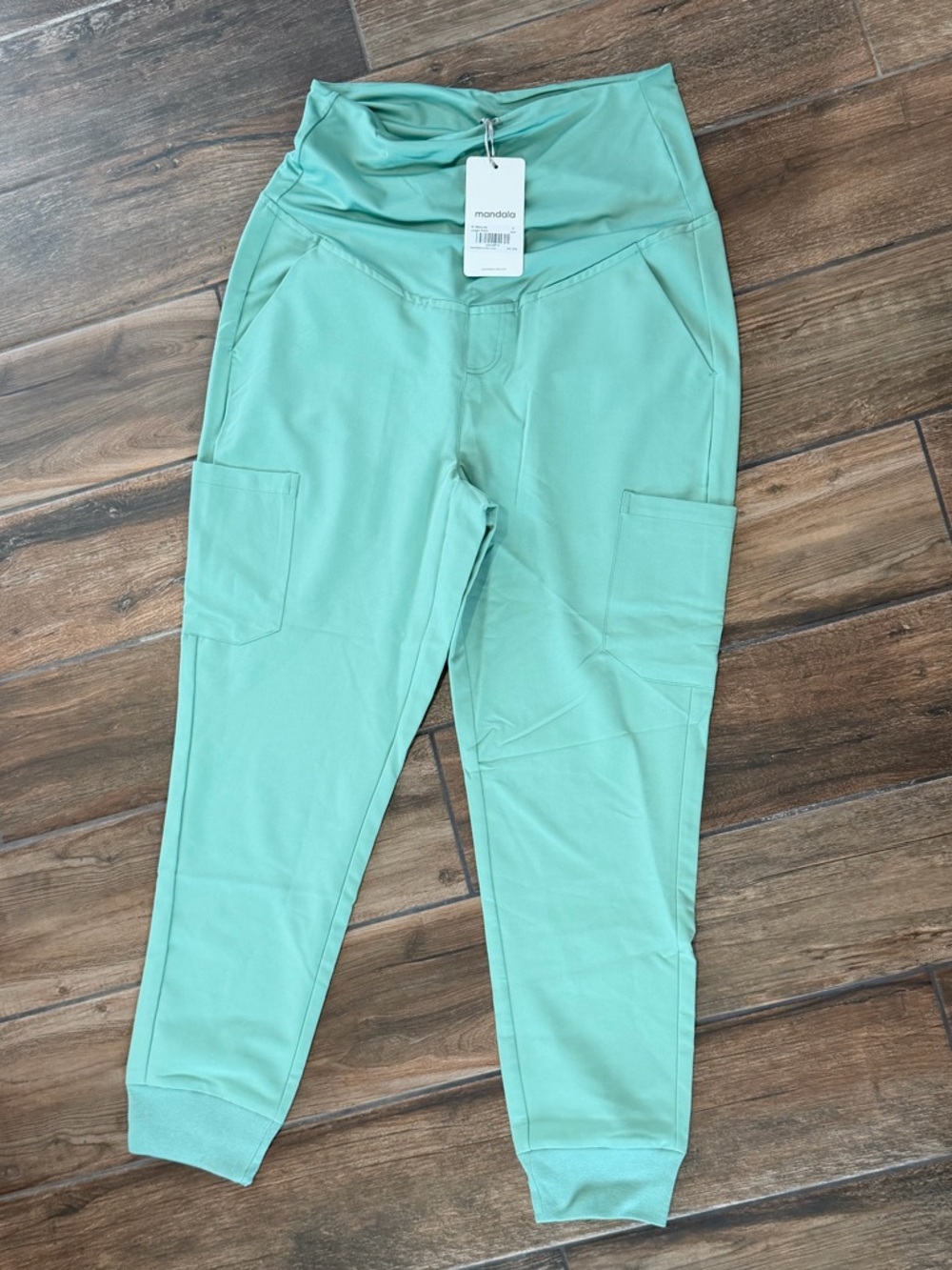 NWT Mandala Mint Maternity Jogger Scrubs